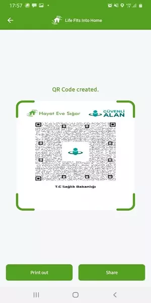 HES: User's generated QR